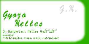 gyozo melles business card